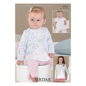 Sirdar Snuggly Spots DK Cardigan Digital Pattern 4602