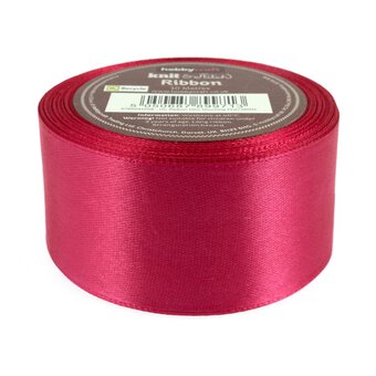 Shocking Pink Satin Ribbon 38mm x 10m