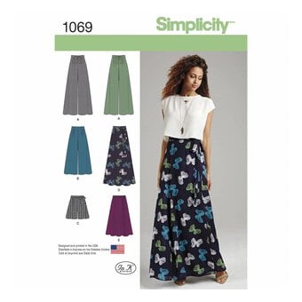 Simplicity Trousers and Skirt Sewing Pattern 1069 (12-20)