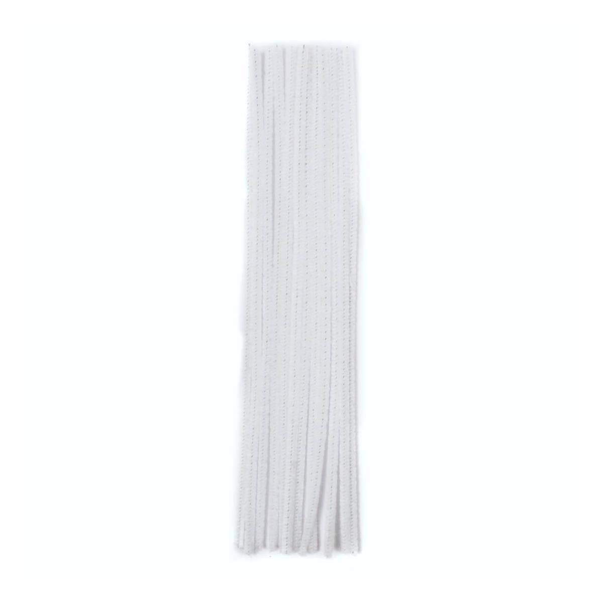 Chenille Stems White 3mm 12 Inch 8 Pack 