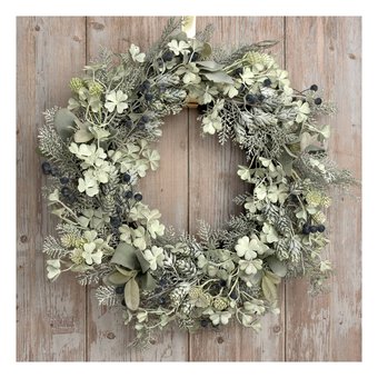 Frosted Wreath 50cm 