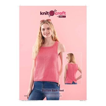 Knitcraft Button Back Vest Digital Pattern 0105