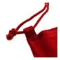 Red Cotton Drawstring Bag image number 4