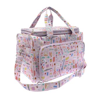 Lilac Sewing Notions Large Craft Project Bag