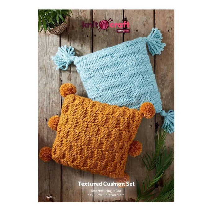 Knitcraft Textured Cushion Set Pattern 0228 image number 1