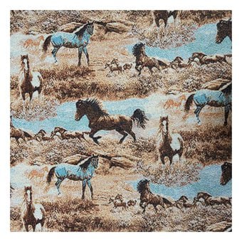 Wild Horses Tapestry Fabric by the Metre