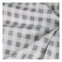 Light Grey Check Winceyette Polycotton Fabric by the Metre image number 3