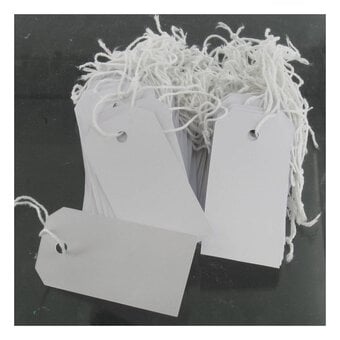 White Gift Tags 9cm 100 Pack