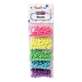 Opaque Rainbow Beads 5 Pack image number 2