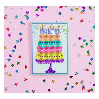 Diamond Dotz Birthday Cake Card Kit