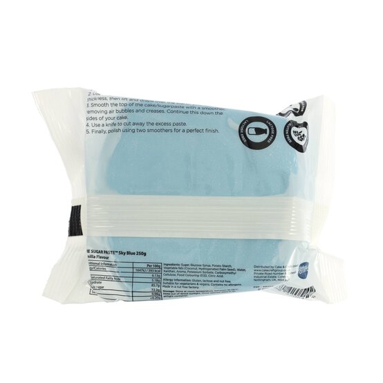 The Sugar Paste Sky Blue Sugarpaste 250g image number 3