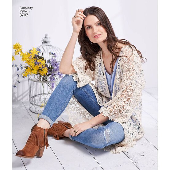 Simplicity Women's Kimono Sewing Pattern 8707 image number 4
