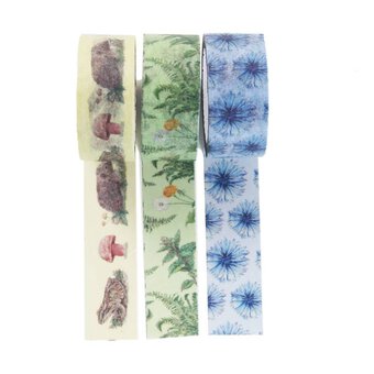 Artisan Flowers Washi Tape 3m 3 Pack