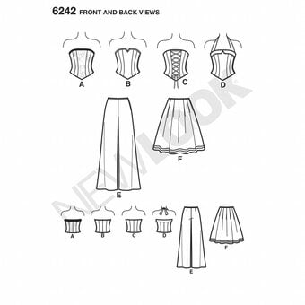 New Look Women's Separates Sewing Pattern 6242 image number 3