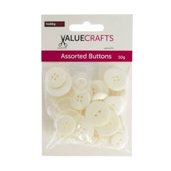 White Buttons Pack 50g image number 4