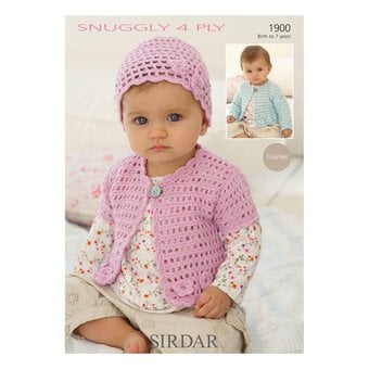 Sirdar Snuggly 4 Ply Cardigans and Hat Digital Pattern 1900