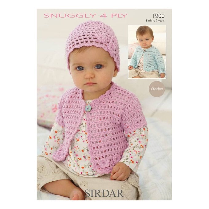 Sirdar Snuggly 4 Ply Cardigans and Hat Digital Pattern 1900 image number 1