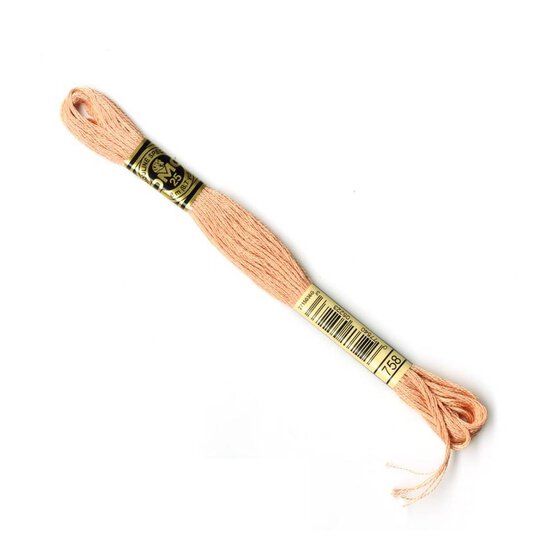 DMC Pink Mouline Special 25 Cotton Thread 8m (758) image number 1