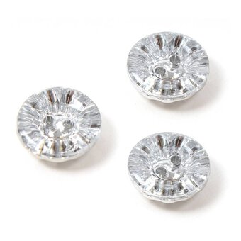 Hemline Red Novelty Car Button 3 Pack