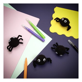 Black Spider Embellishments 4 Pack