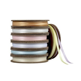 Light Pink Double-Faced Satin Ribbon 3mm x 5m image number 4