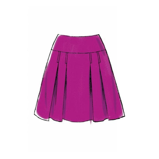 McCall’s Women’s Skirts Sewing Pattern M7022 (14-22) image number 4