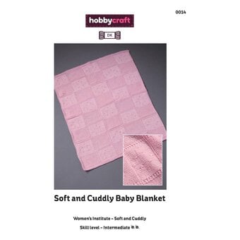 Soft and Cuddly Baby Blanket Digital Pattern 0014