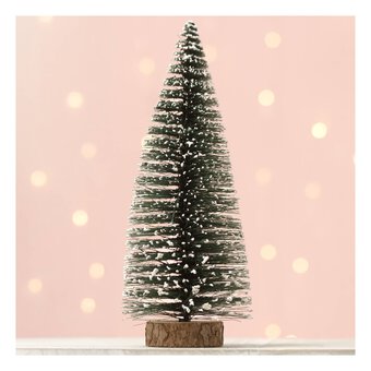 Frosted Green Bottle Brush Tree 30.5cm