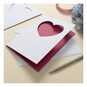 Heart Aperture Cards and Envelopes 5 x 7 Inches 12 Pack image number 2