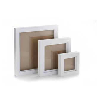 White Shadow Box Frames 3 Pack