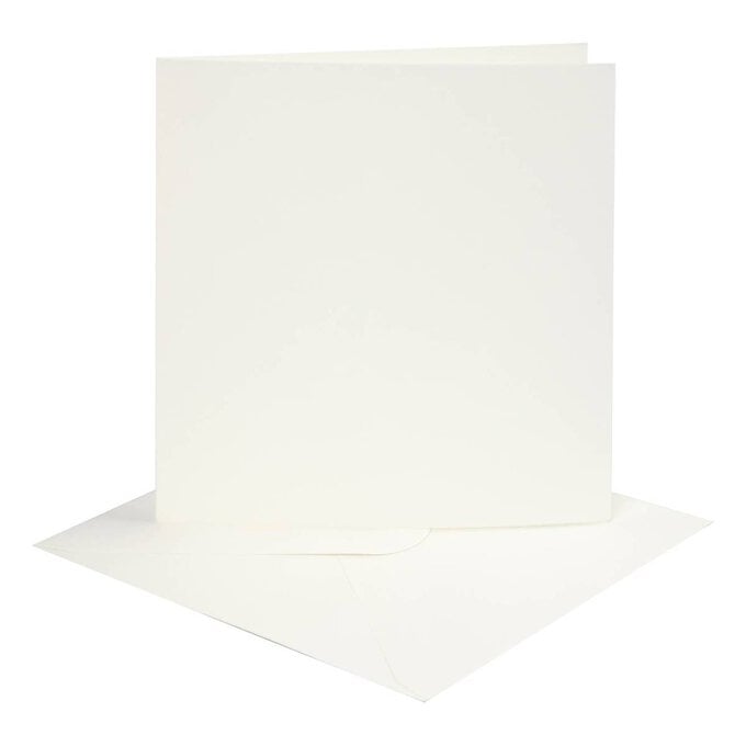 Off White Cards and Envelopes 6 x 6 Inches 4 Pack image number 1