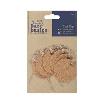 Papermania Round Cork Gift Tags 6 Pack 