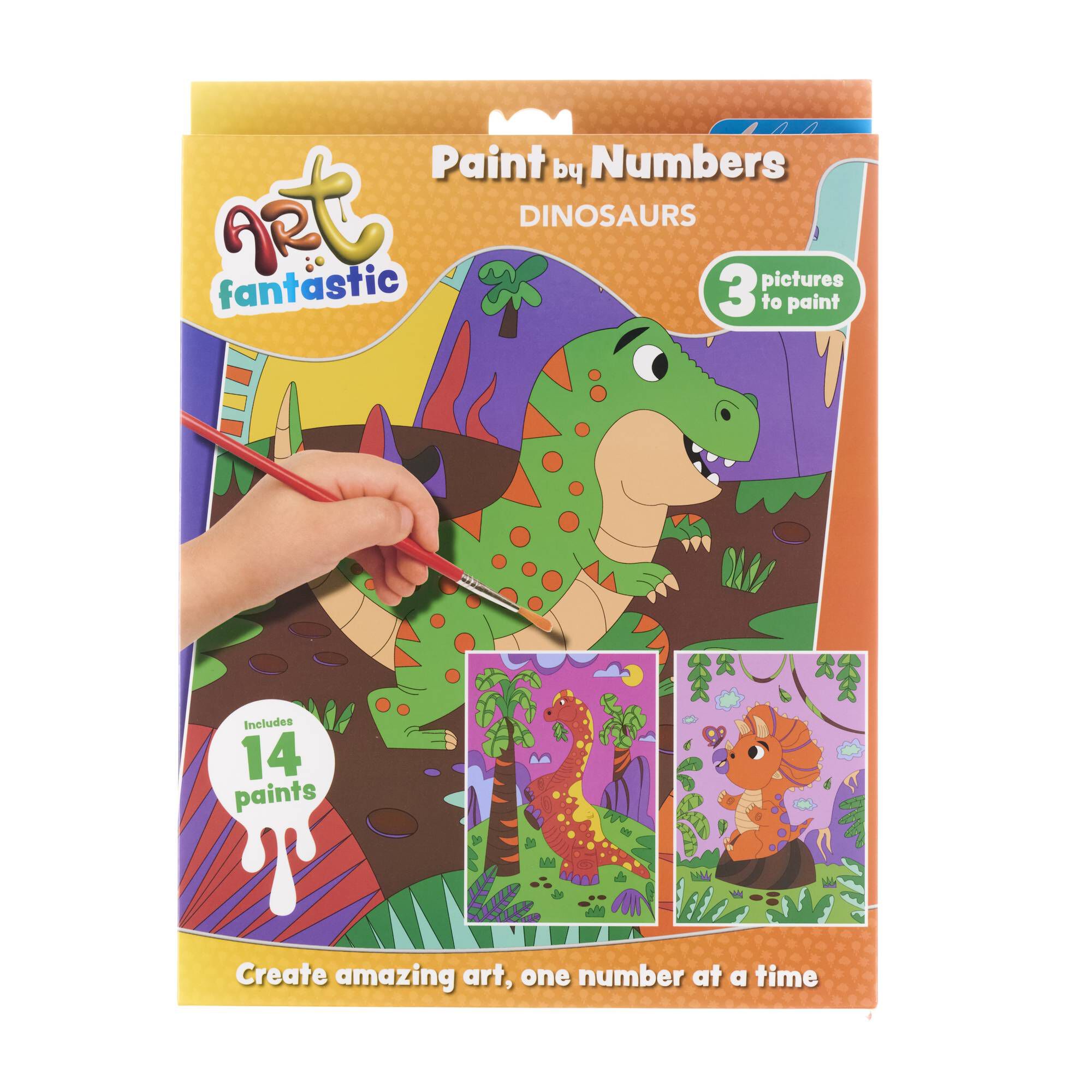 Dinosaurs 3in1 Paint by Numbers Hobbycraft