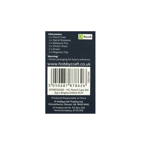 Bright Pencil Case Stationery Set 6 Pieces image number 7