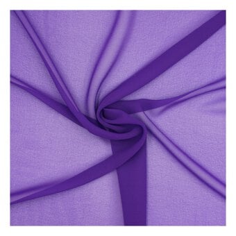 Purple Crepe Georgette Fabric by the Metre