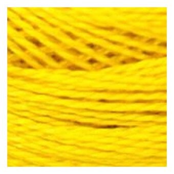 DMC Yellow Pearl Cotton Thread on a Ball Size 8 80m (444)
