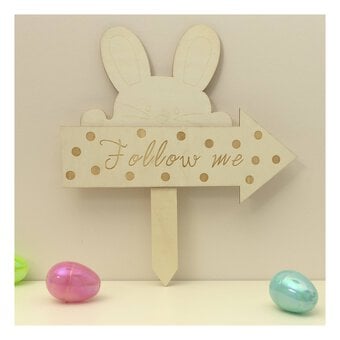 Follow Me Wooden Easter Sign 30cm
