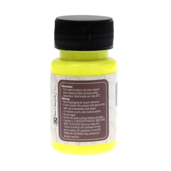 Lemon Midnight Shine UV Blacklight Paint 50ml image number 3
