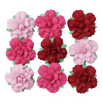 Lovable Rose Vincy Paper Flowers 9 Pack