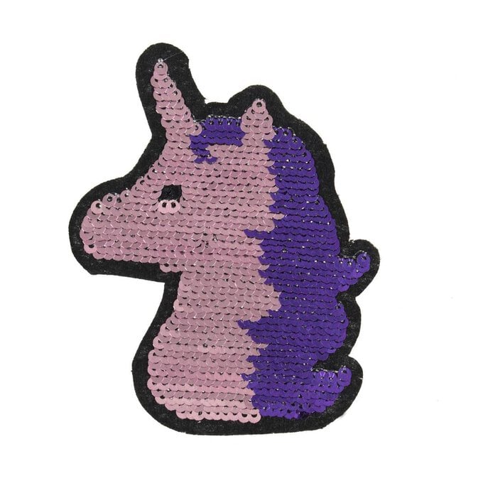 Trimits Sequin Unicorn Iron-On Patch image number 1