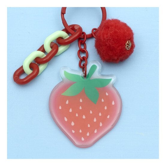 Strawberry Keyring image number 2
