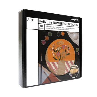 Flowers Paint by Numbers on Wood 