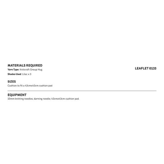 Knitcraft Diagonal Cushion Digital Pattern 0133 image number 2