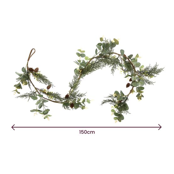 Green Leaves Vine Garland 1.5m image number 3