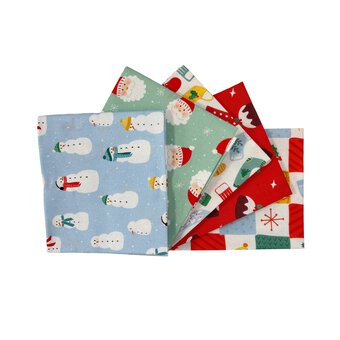 Jolly and Bright Fat Quarters 5 Pack