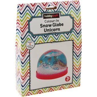 Colour-In Unicorn Snow Globe Kit image number 3