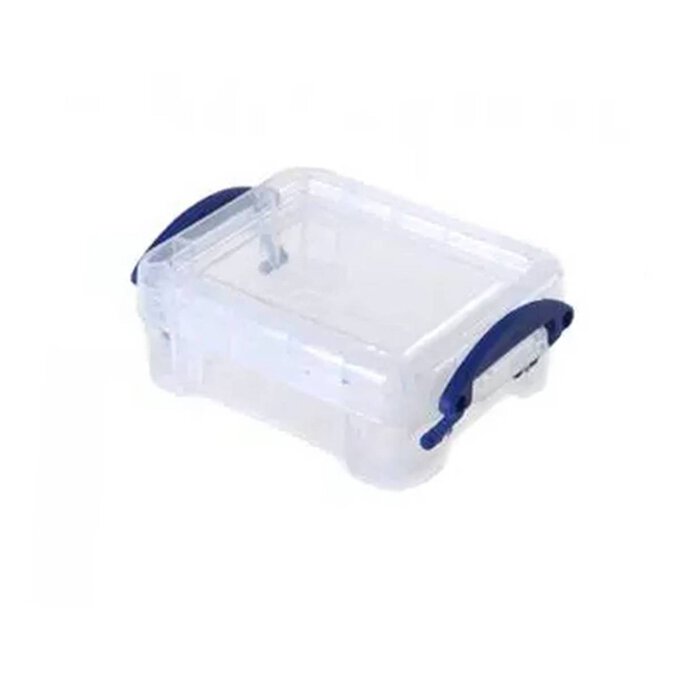 Really Useful Clear Plastic Storage Box 0.2 Litres image number 1
