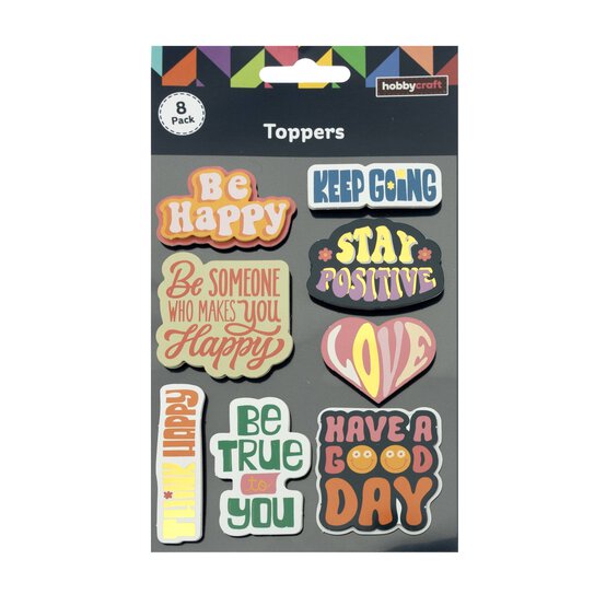 Positive Love Card Toppers 8 Pack image number 4