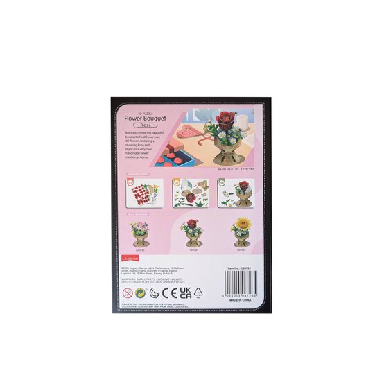 Rose Flower Bouquet 3D Puzzle image number 3