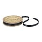 Black Double-Faced Satin Ribbon 6mm x 5m image number 1